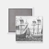 Eine spanische "Guarda Costa" Magnet (Vorderseite/Rückseite)