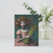 Eine Spargelfee Postkarte (Stehend Vorderseite)