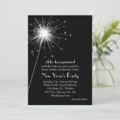 Eine spärlichere Silvesternacht-Party Einladung (Stehend Vorderseite)