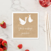 Eine spezielle Baby-Dusche / Sprinkle Serviette (Beispiel)