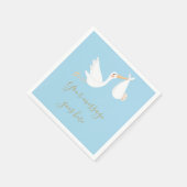 Eine spezielle Baby-Dusche/Sprinkle Serviette (Ecke)