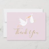 Eine spezielle Kinderdusche für die Babynahrung Dankeskarte (Vorderseite)