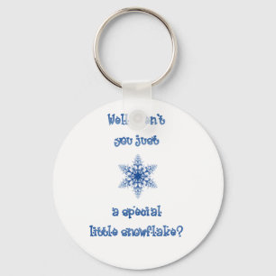 Eine spezielle Schneeflocke Schlüsselanhänger