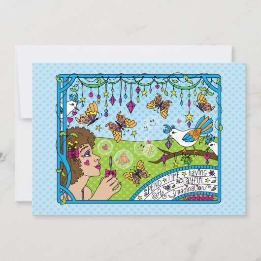 Eine spielerische Imaging_Flat Card 7"x5" (Vorderseite)