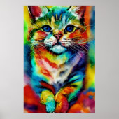 Eine spielerische und schwindelerregende Katze Poster (Vorne)