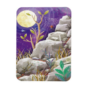 Eine Spinne auf dem Berg   Spinnen Lovers Gift Magnet