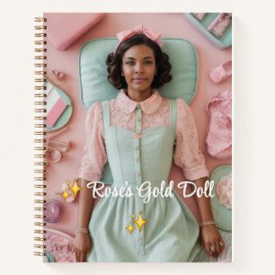 Eine Spirale für Mädchen Notizblock