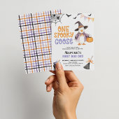 Eine Spooky Gänse Halloween Geburtstagseinladung Einladung