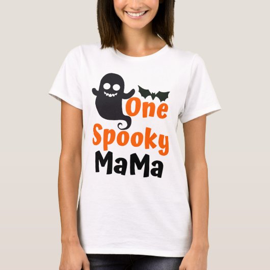 Eine Spooky Mama, Halloween Women T - Shirt (Vorderseite)