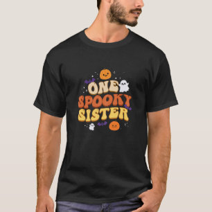 Eine Spooky Schwester Boo Halloween Niedliche Fami T-Shirt