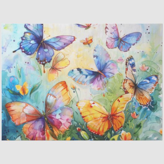 Eine Spring Butterfly Serie Design #18 Seidenpapier (Vorderseite)