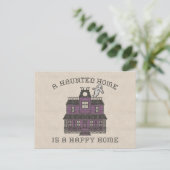 Eine Spuk Zuhause ist eine glückliche Zuhause-Cros Postkarte (Stehend Vorderseite)