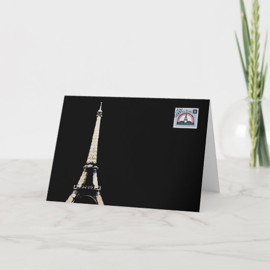 EINE STADT, DIE NIEMALS Grußkarte SCHLAFT Dankeskarte (Vorderseite)