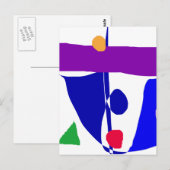 Eine Stadt Postkarte (Vorne/Hinten)
