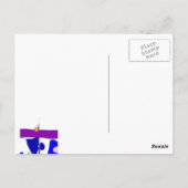 Eine Stadt Postkarte (Rückseite)