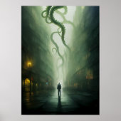 Eine Stadt unter dem Horror Cthulhu Poster (Vorne)