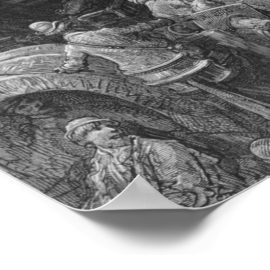 Eine Stadtstraße Poster (Ecke)