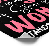 Eine starke Frau steht für sich selbst eine stärke Poster (Ecke)