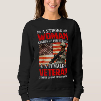 Eine starke Frau steht für sich selbst eine weibli Sweatshirt