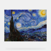 Eine Starry Night: Saint Remy von Vincent Van Gogh Acrylschild (Vorderseite)