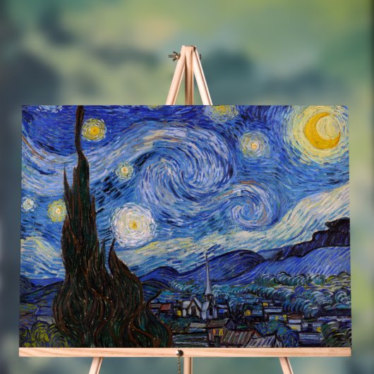 Eine Starry Night: Saint Remy von Vincent Van Gogh Acrylschild (Neutral)