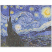 Eine Starry Night: Saint Remy von Vincent Van Gogh Aufkleber (Vorderseite)