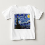 Eine Starry Night: Saint Remy von Vincent Van Gogh Baby T-shirt<br><div class="desc">Das Jahr ist 1889. Vincent Van Gogh ist Patient im Asyl von Saint-Paul-de-Mausole in Saint-Rémy-de-Provence, Frankreich. Er leidet an psychischen Erkrankungen, und seine Ärzte haben ihm geraten, drinnen bleibe und das Malen zu vermeiden. Aber Van Gogh kann dem Drang zu kreieren nicht widerstehen, und er verbringt seine Tage damit, Landschaften...</div>