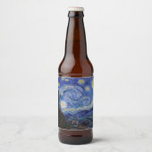 Eine Starry Night: Saint Remy von Vincent Van Gogh Bierflaschenetikett (Vorderseite)