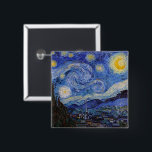 Eine Starry Night: Saint Remy von Vincent Van Gogh Button<br><div class="desc">Das Jahr ist 1889. Vincent Van Gogh ist Patient im Asyl von Saint-Paul-de-Mausole in Saint-Rémy-de-Provence, Frankreich. Er leidet an psychischen Erkrankungen, und seine Ärzte haben ihm geraten, drinnen bleibe und das Malen zu vermeiden. Aber Van Gogh kann dem Drang zu kreieren nicht widerstehen, und er verbringt seine Tage damit, Landschaften...</div>