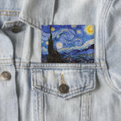 Eine Starry Night: Saint Remy von Vincent Van Gogh Button (Insitu)