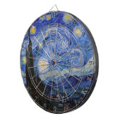 Eine Starry Night: Saint Remy von Vincent Van Gogh Dartscheibe (Vorderseite rechts)