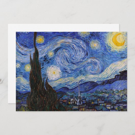 Eine Starry Night: Saint Remy von Vincent Van Gogh Einladung (Vorne/Hinten)