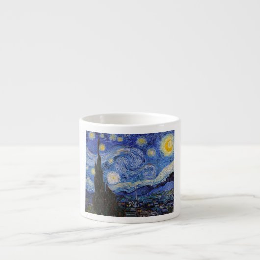 Eine Starry Night: Saint Remy von Vincent Van Gogh Espressotasse (Vorderseite)