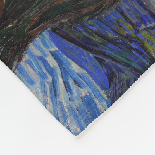 Eine Starry Night: Saint Remy von Vincent Van Gogh Fleecedecke (Ecke)