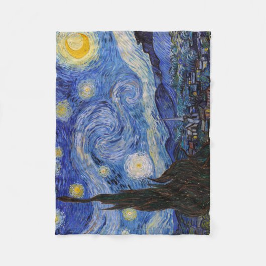 Eine Starry Night: Saint Remy von Vincent Van Gogh Fleecedecke (Vorderseite)