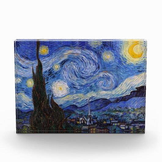 Eine Starry Night: Saint Remy von Vincent Van Gogh Fotoblock (Vorderseite)