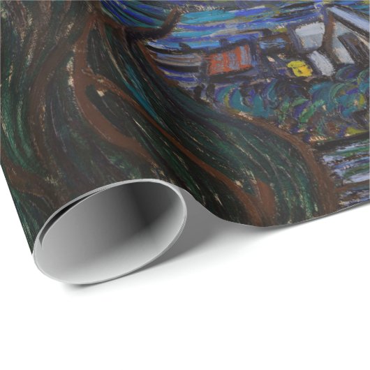 Eine Starry Night: Saint Remy von Vincent Van Gogh Geschenkpapier (Rolleneckpunkt)