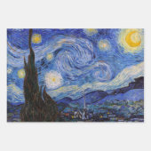 Eine Starry Night: Saint Remy von Vincent Van Gogh Geschenkpapier Set (Vorderseite 3)