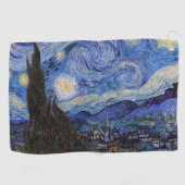 Eine Starry Night: Saint Remy von Vincent Van Gogh Golfhandtuch (Horizontal)