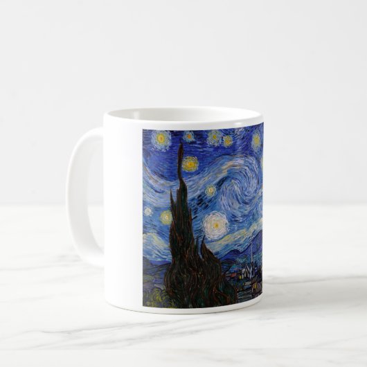 Eine Starry Night: Saint Remy von Vincent Van Gogh Kaffeetasse (Vorderseite Links)