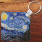 Eine Starry Night: Saint Remy von Vincent Van Gogh Schlüsselanhänger (Rückseite)