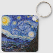 Eine Starry Night: Saint Remy von Vincent Van Gogh Schlüsselanhänger (Rückseite)