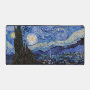 Eine Starry Night: Saint Remy von Vincent Van Gogh Schreibtischunterlage