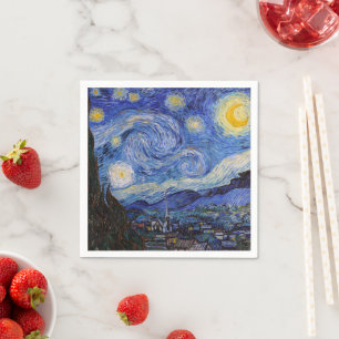 Eine Starry Night: Saint Remy von Vincent Van Gogh Serviette