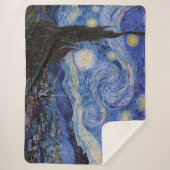 Eine Starry Night: Saint Remy von Vincent Van Gogh Sherpadecke (Vorderseite)