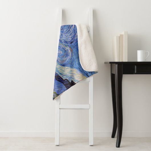 Eine Starry Night: Saint Remy von Vincent Van Gogh Sherpadecke (Beispiel)