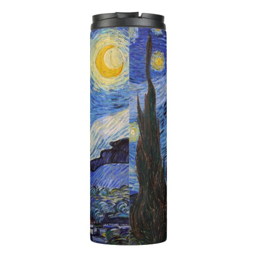 Eine Starry Night: Saint Remy von Vincent Van Gogh Thermosbecher (Rückseite)