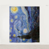 Eine Starry Night: Saint Remy von Vincent Van Gogh Wandteppich (Vorderseite)