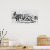 Eine Station in der Prärie: Der 100. Meridian Poster (Küche)