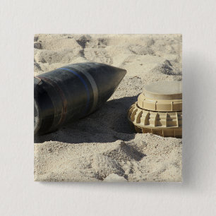 Eine statische Anzeige einer umgerechneten Muschel Button